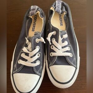 Navy Converse All Stars. Size 6.